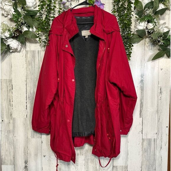 Fleece-Lined Taslon Anorak NWOT - Picture 1 of 4